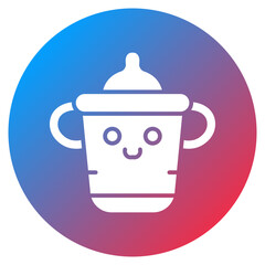 Baby Cup Vector Icon