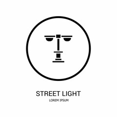 Obraz premium Logo vector design for business. Street light logos.