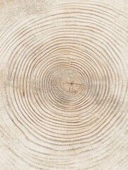 Naklejka premium Detailed close-up view of light-colored tree rings.