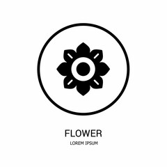 Obraz premium Logo vector design for business. Flower logos.