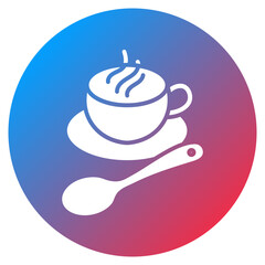 Coffee Spoon Rest Vector Icon