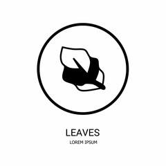 Logo vector design for business. Leaves logos.