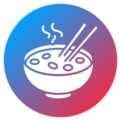 Black Bean Soup Vector Icon