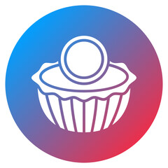 Egg Tart Vector Icon