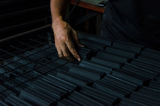 Mangrove charcoal workshop