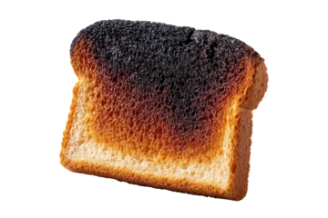 Indoor toast catastrophe close-up