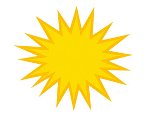 Comic explosion effect. Comic yellow burst speech bubble. Cartoon effects explosion design element