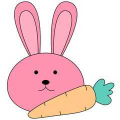 Rabbit with carrot