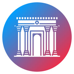 Fototapeta premium Ishtar Gate Vector Icon