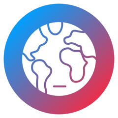 Green Planet Vector Icon