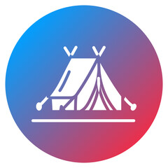 Luxury Camp Vector Icon