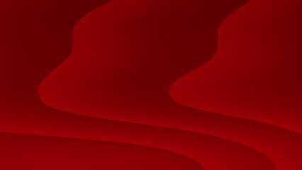 Red wavy abstract background with subtle shading, suitable for graphic design, marketing materials, or artistic projects that need a dynamic backdrop.