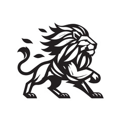 Origami Lion Logo – Geometric Wild King Animal Symbol