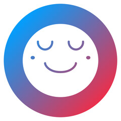Slightly Smiling Face Vector Icon