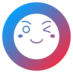 Winking Face Vector Icon