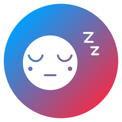 Sleepy Face Vector Icon