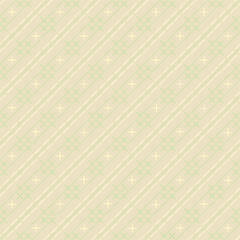 diagonal lines from hand drawn stripes and crosses. delicate repetitive background. vector seamless pattern. folk decorative art. geometric fabric swatch. wrapping paper. textile template