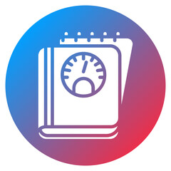 Weight Log Vector Icon