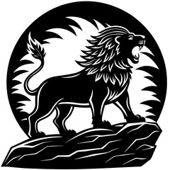 Obraz premium lion vector illustration
