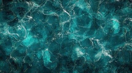 Deep teal ocean waves