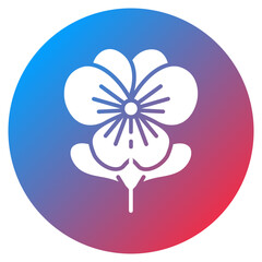 Pansy Vector Icon