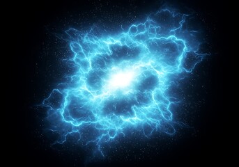 Powerful Blue Plasma Explosion