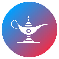 Arabian Magic Lamp Vector Icon