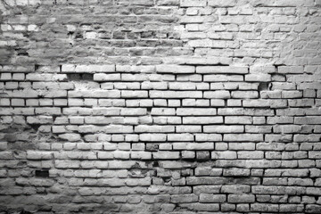 The Whispers of Time Etched in the Weathered Surface of an Old Brick Wall