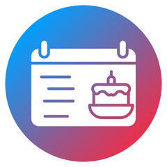Birthday Date Vector Icon