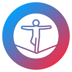 Slackline Vector Icon