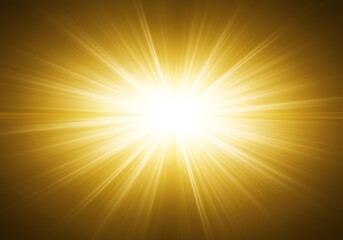Obraz premium A radiant burst of golden light emanating from a central point creating a starburst effect on a background