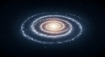 Fototapeta premium Spiral Galaxy with Stars and Nebula
