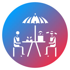 Picnic with Friends Vector Icon