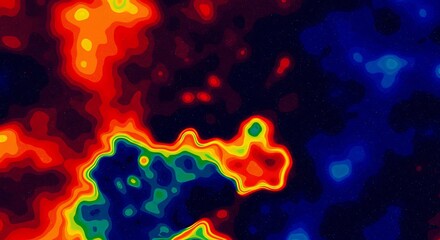 Obraz premium Abstract Color Map