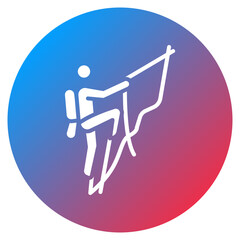 Climbing Crag Vector Icon