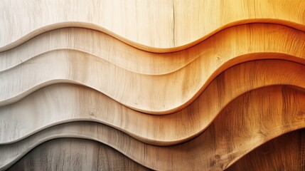 Abstract design of wood with curved layers.