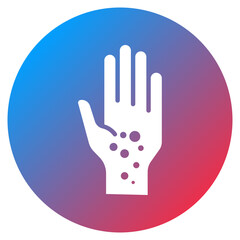 Obraz premium Hand Rash Vector Icon