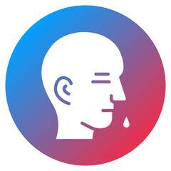 Postnasal Drip Vector Icon