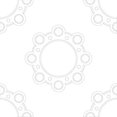 Circular and corner frame vector