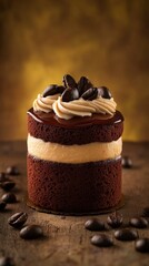 A Delectable Coffee Cake with Coffee Bean Accents: A Sweet Treat for Coffee Lovers