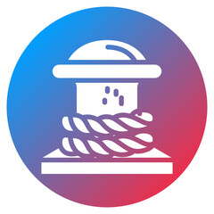 Jetty Bollard Vector Icon