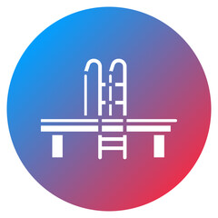 Landing Stage Vector Icon