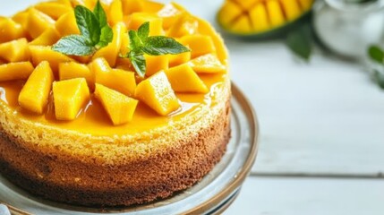 Stunning Mango Cheesecake: A Tropical Treat for Every Occasion