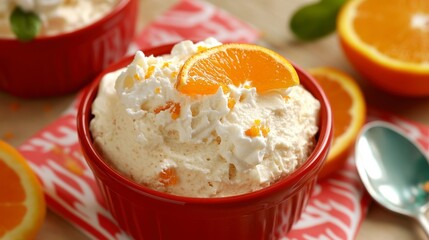 Orange Cream Dessert: A Sweet Treat with Orange Zest