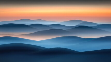 Obraz premium Misty Mountain Sunrise