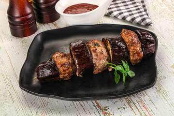 Turkish cuisine - Patlican Kebab with eggplant