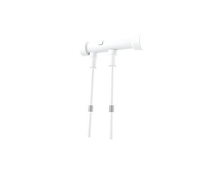 Fototapeta premium White Microphone for Audio Recording and Broadcasting