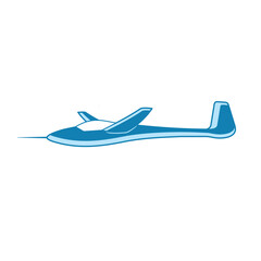 glider, usually used for unpowered flight. vector art.