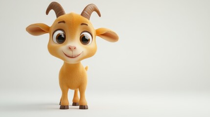 Obraz premium Cute cartoon goat (9)