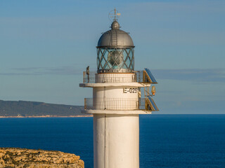 Faro del Cabo de Barbaria en Formentera, Islas Baleares